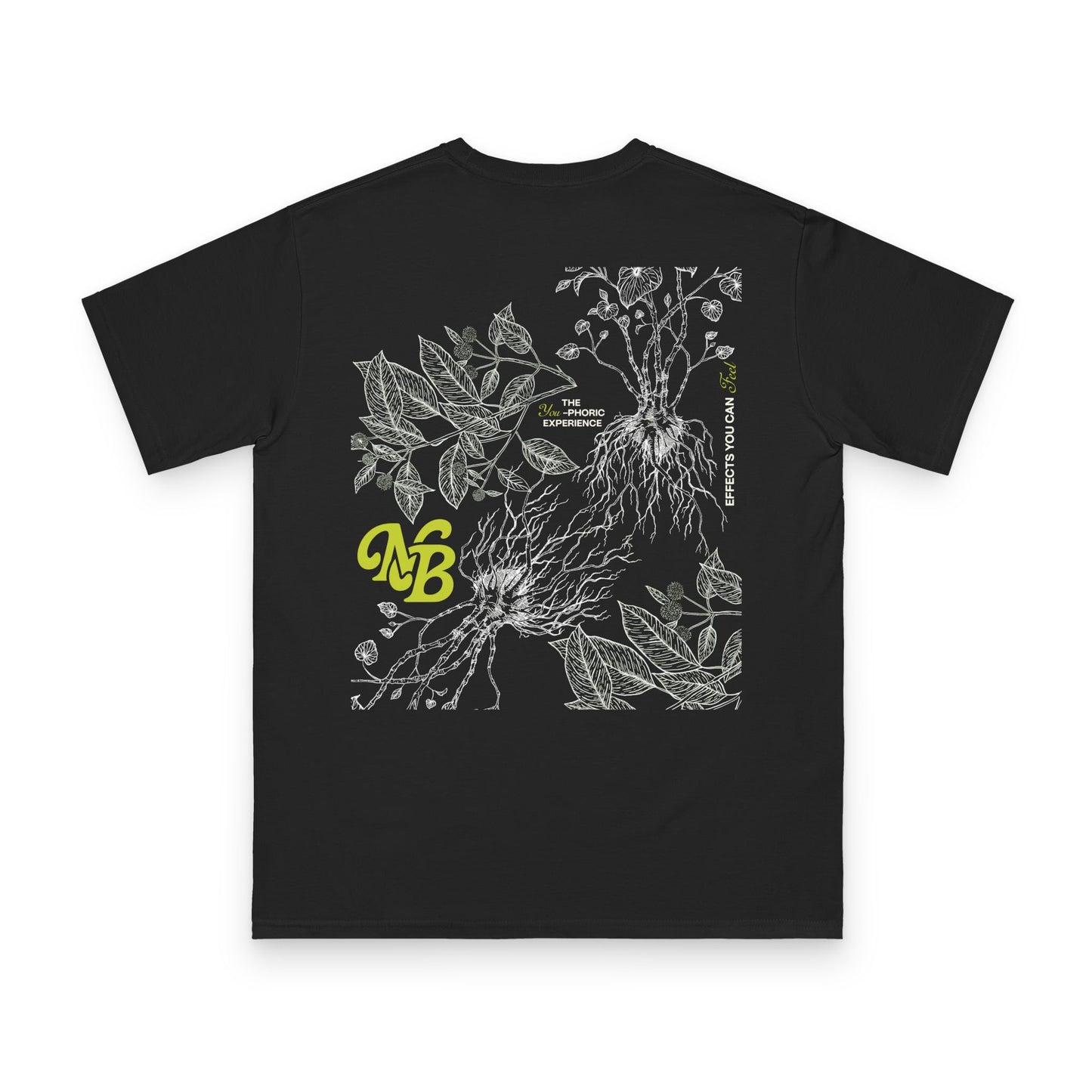 Botanical Roots Graphic T-Shirt — Neon Brew Logo